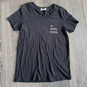 BALM 'Friendly' Tee in Black Size Small